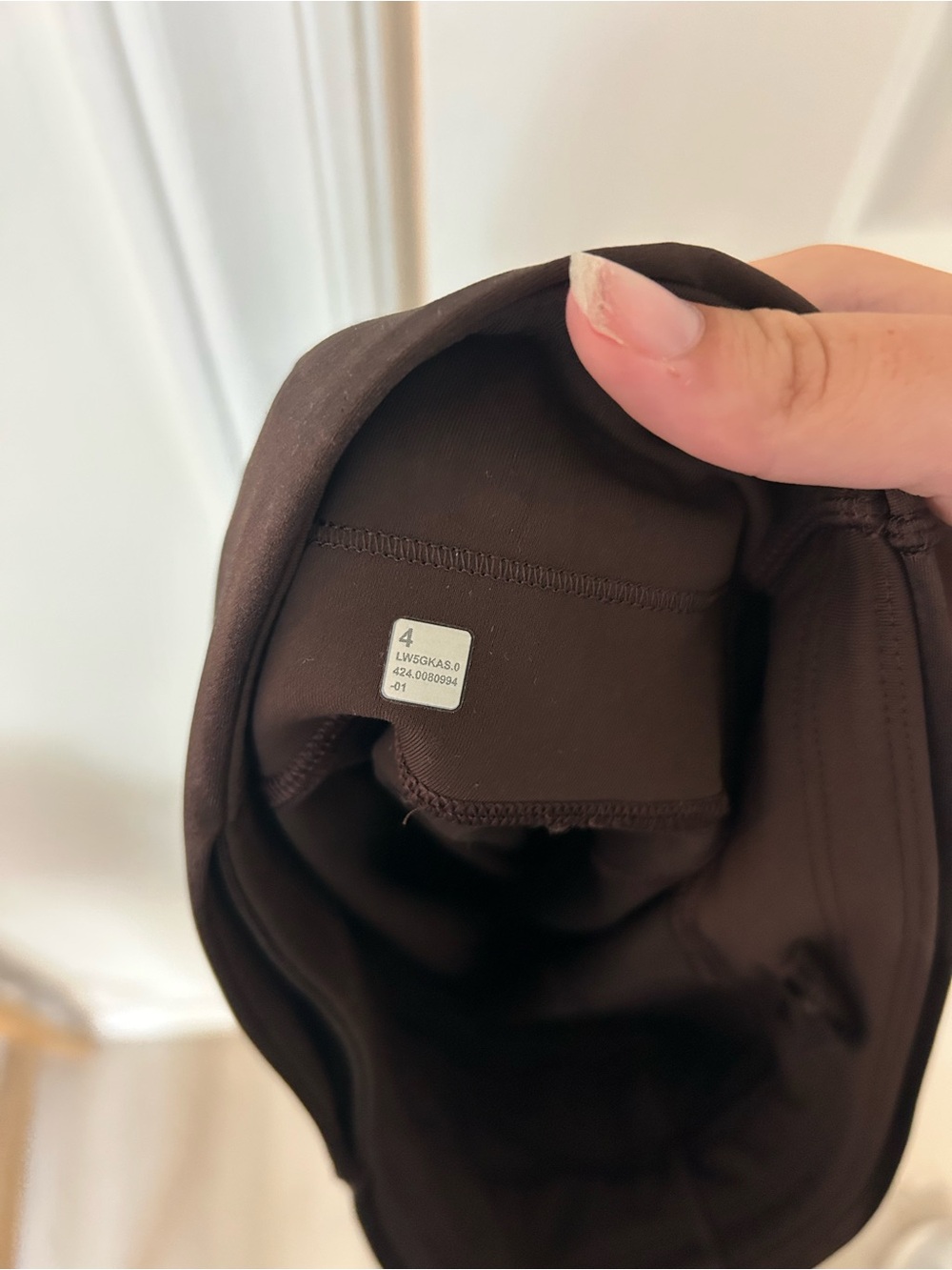 Lululemon Satin Shine High-Rise Leggings In Espresso - Picture 6 of 6